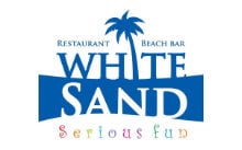 white sand restaurant beach bar logo - Πελατολόγιο
