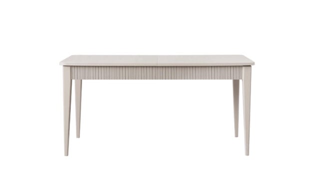 Τραπεζαρία Line Straight Off White με Επέκταση 18180