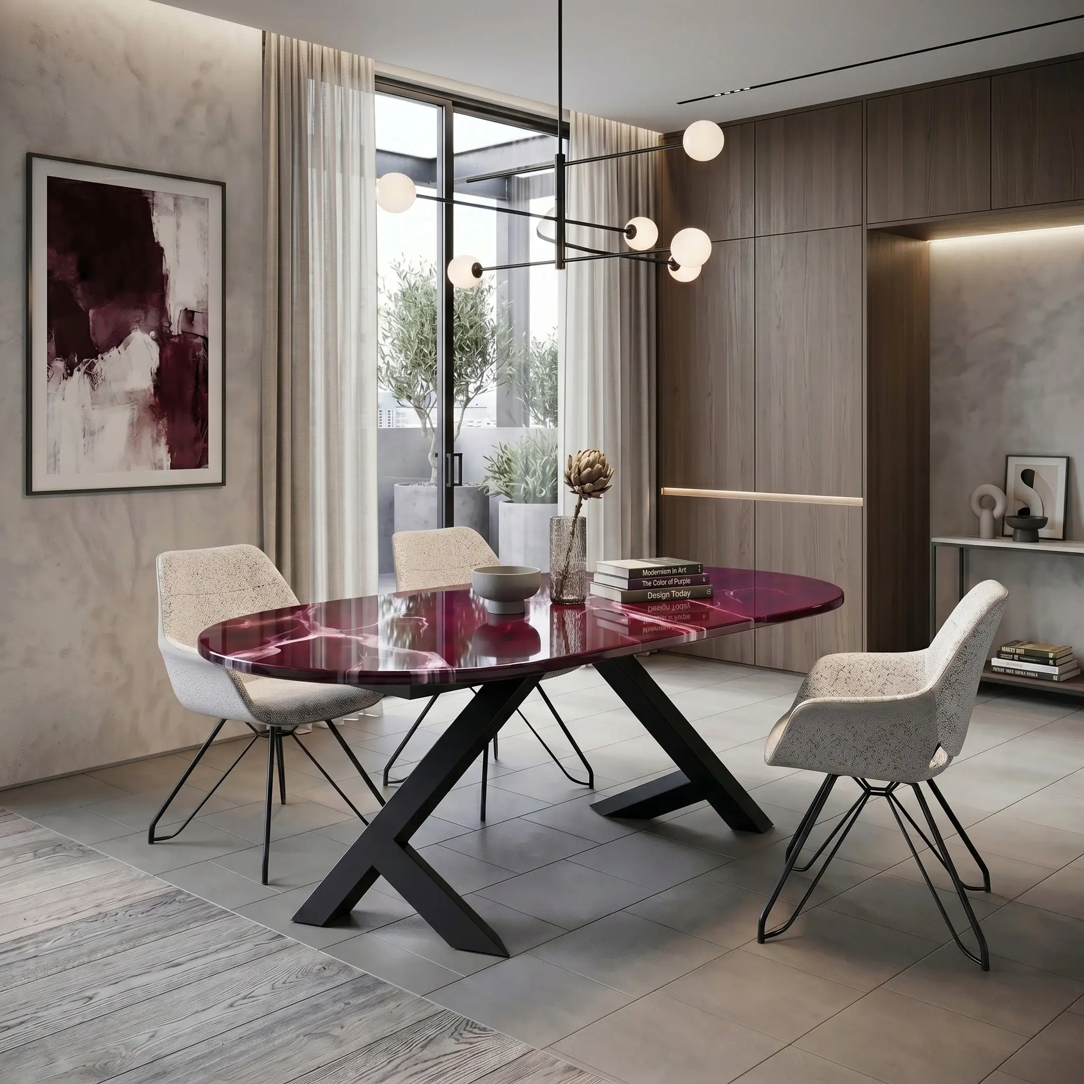 Luxury Τραπεζαρία Crimson Oval 18199 Luxury Τραπεζαρία Crimson Oval 18199